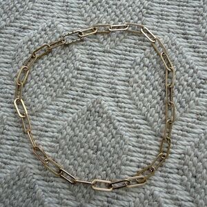 HART Jewelry. Jumbo Gold Link Chain Necklace with oval clasp. 16”